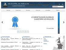Tablet Screenshot of duhamel-blimbaum.com